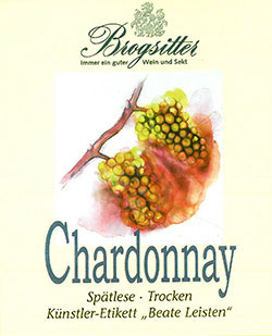 Weinetikett für Weingut Brogsitter Grafschaft